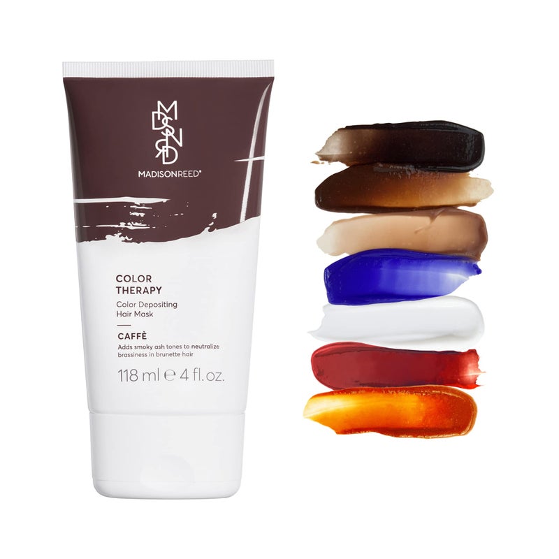 Madison Reed Color Therapy Caffe Color Depositing Hair Mask Deep Conditioning Treatment Intensely Hydrating Refreshes Color Tone Keratin Argan Oil 4 Fl Oz 118 mL