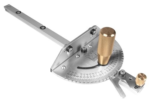 WEN Steel and Brass Premium Miter Gauge 27 Angle Stops for Table Saws Router Tables Band Saws and Woodworking Tools WA1401 - Image 1