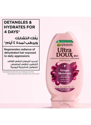 Ultra Doux Grape Moisture - Hydrating Regenerative Conditioner for Dehydrated Hair - 360ml - view 3