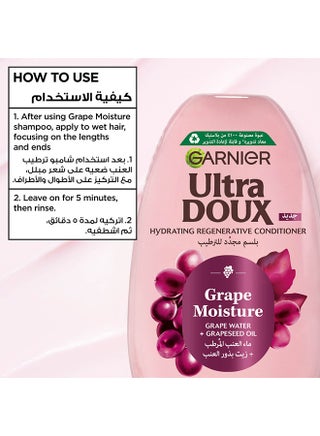 Ultra Doux Grape Moisture - Hydrating Regenerative Conditioner for Dehydrated Hair - 360ml - view 5