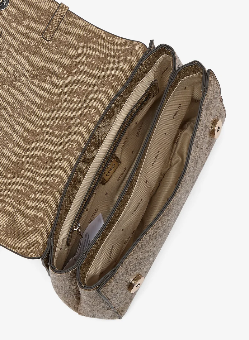 Guess  Leona Logo Convertible Crossbody Bag for Women | Best Price UAE