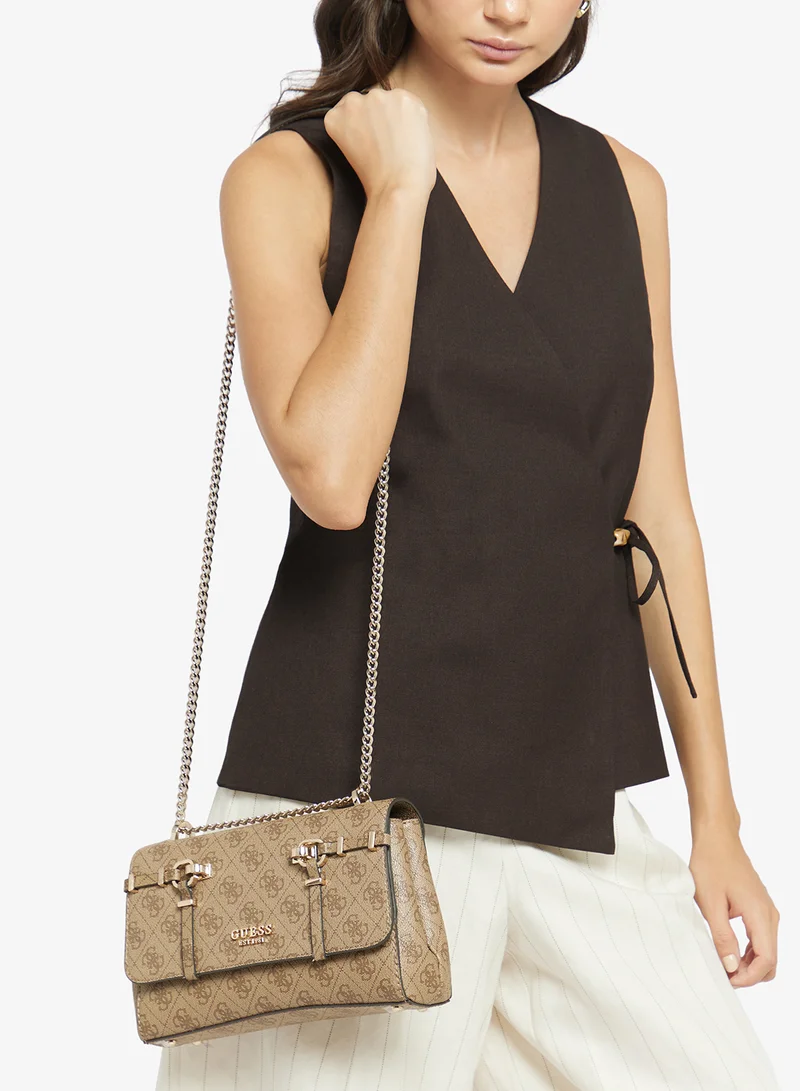 Guess  Leona Logo Convertible Crossbody Bag for Women | Best Price UAE