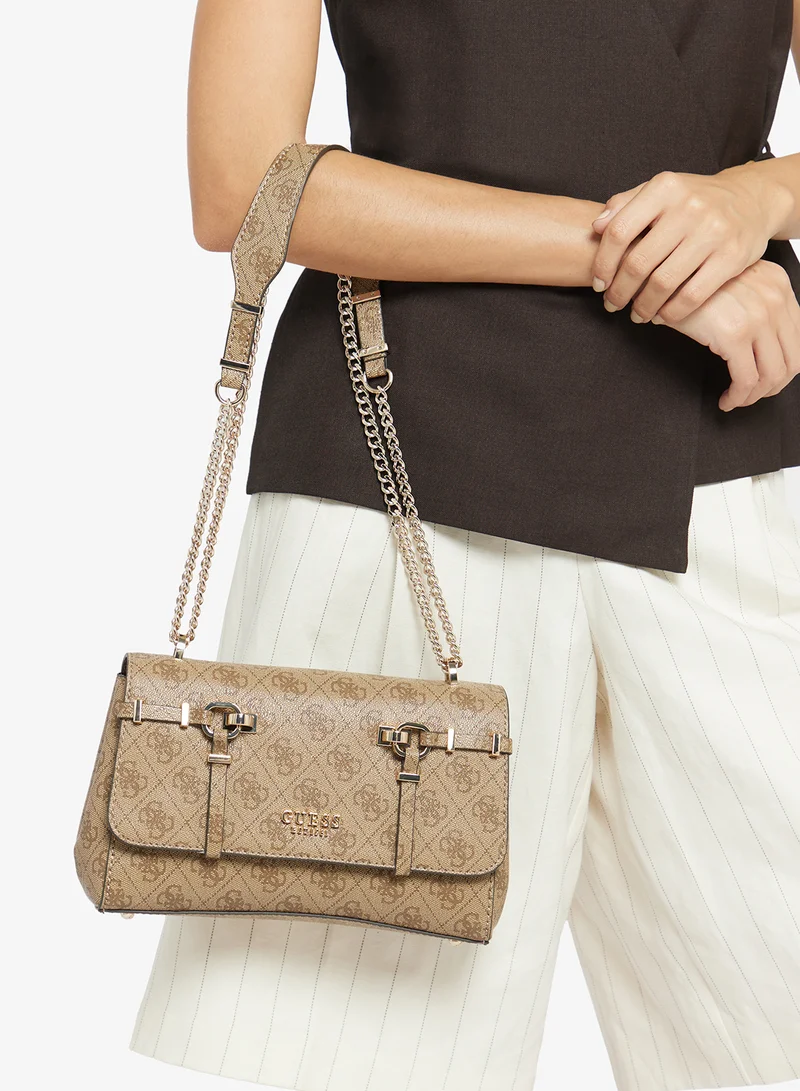 Guess  Leona Logo Convertible Crossbody Bag for Women | Best Price UAE