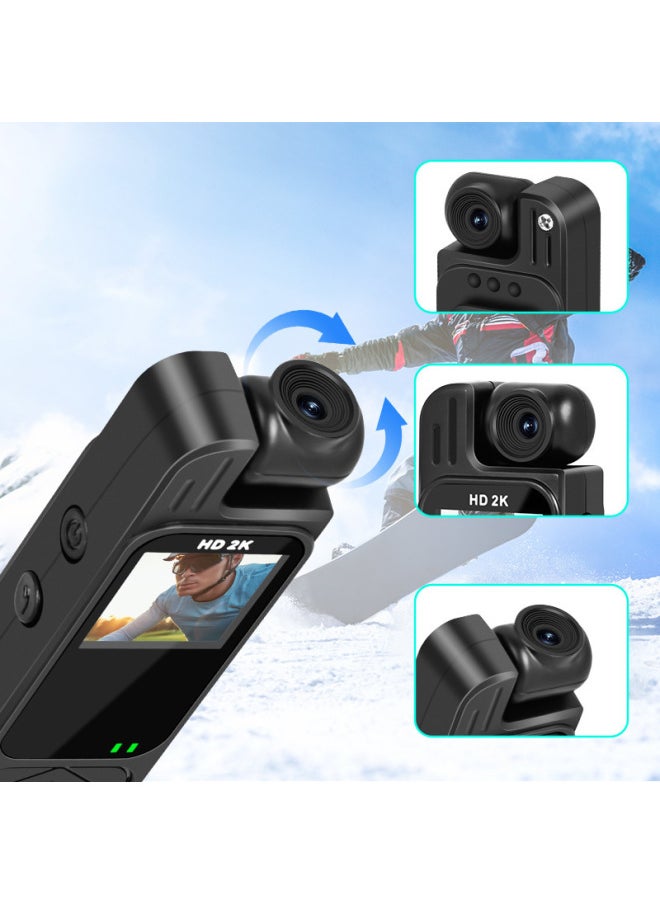 Small Camera With Screen Pocket Portable Recorder Back Clip Camera HD Infrared Night Vision Portable Law Enforcement Instrument-Color:1080p General Clear Recorder With Screen