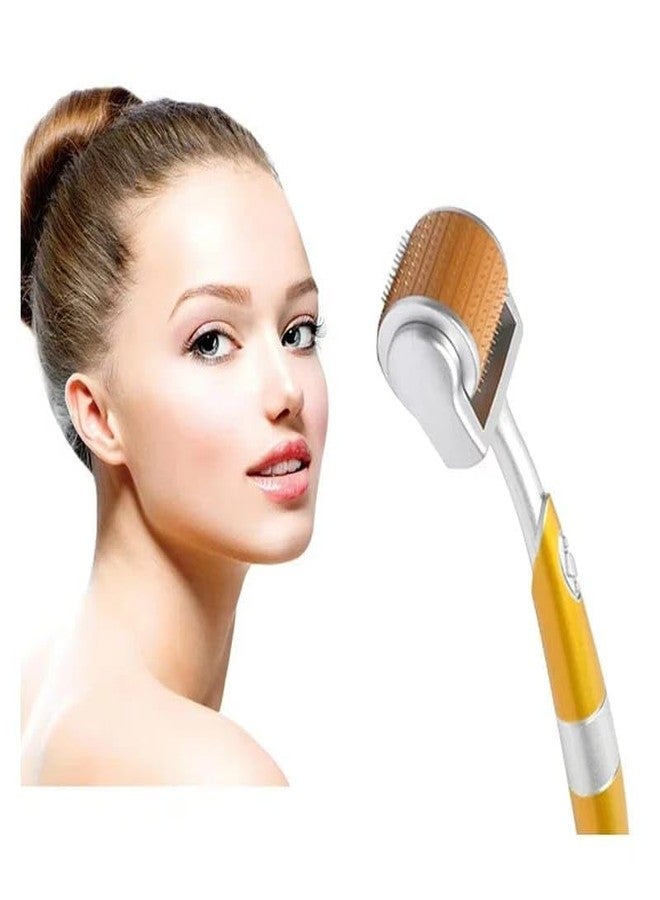 TE TULSI ENTERPRISES Derma Roller for Hair Regrowth & Skin | 192 Titanium Microneedle Roller for Beard, Face & Anti-Aging | Reduces Hair Fall, Acne Scars & Boosts Growth | Home Use for Men & Women (0.50MM) - Image 1