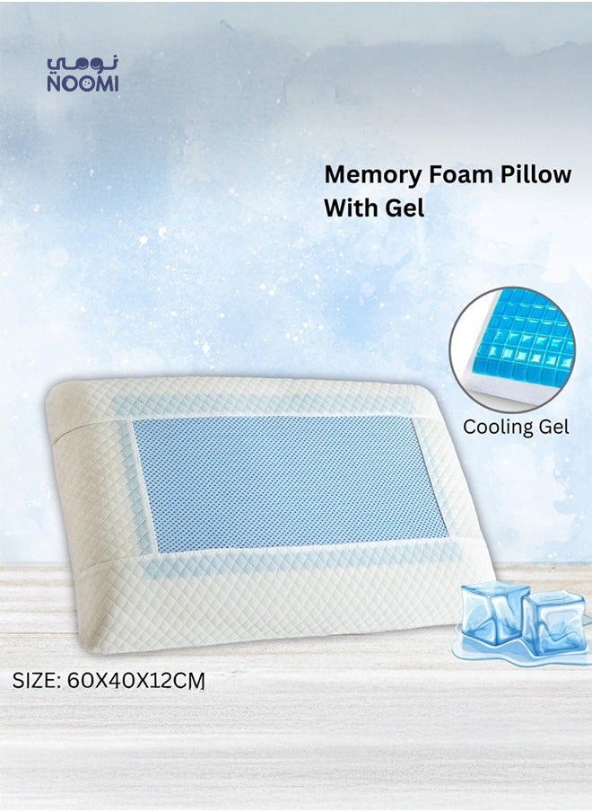 Noomi - Memory foam pillow with a layer of cold gel - Image 1