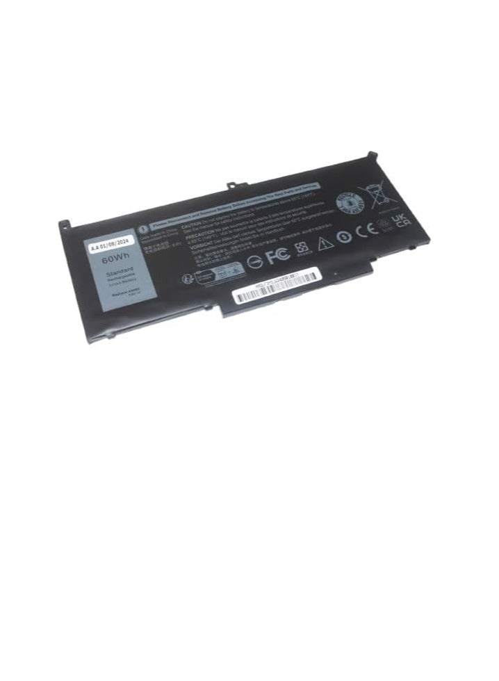 بطارية بديلة F3YGT (60WH) لسلسلة Dell Latitude 7280 7290 7380 7390 7480 7490 - Image 1