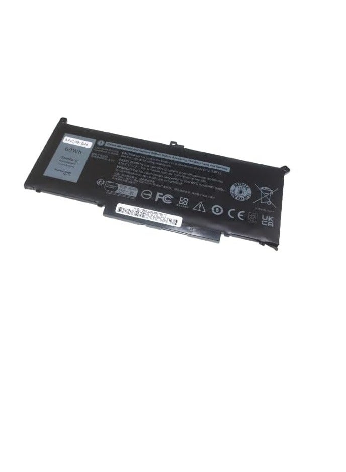 بطارية بديلة F3YGT (60WH) لسلسلة Dell Latitude 7280 7290 7380 7390 7480 7490 - Image 2