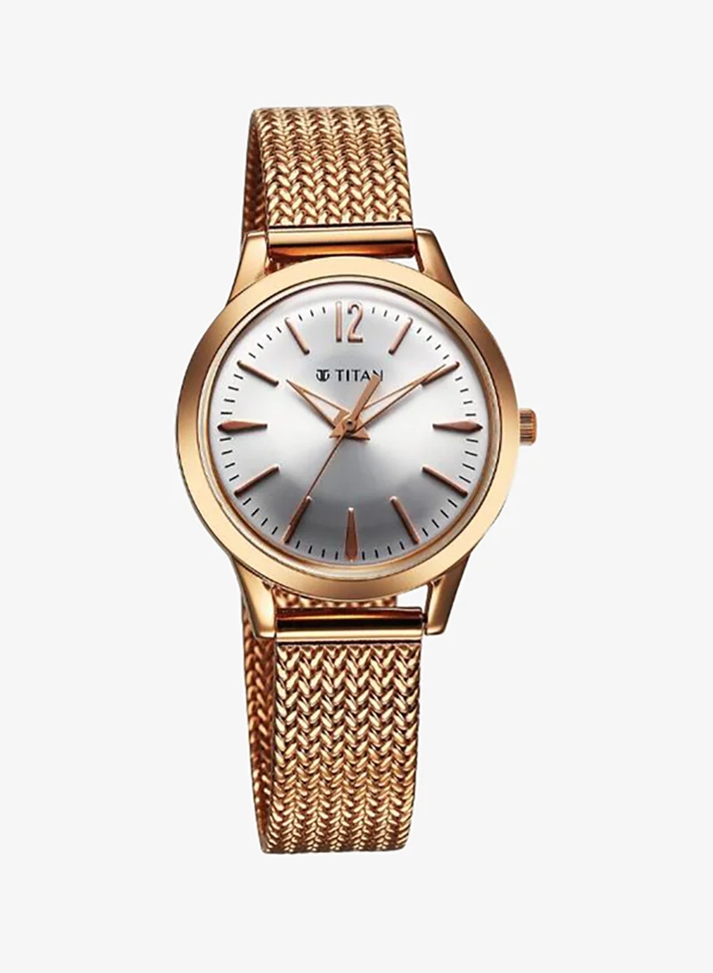 Titan Women's Metal Analog Watch 95287WM01 - 32 mm