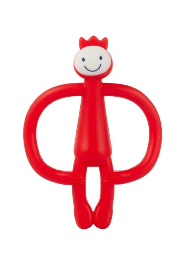 Generic - Monkey Shaped Teether Toy Red 11 x 8cm - Image 1