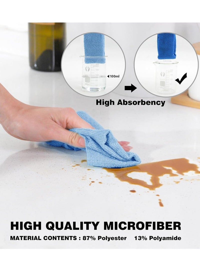 20 20 Planet CARE EVERYDAY 75 Reusable microfiber cleaning cloths - washable towel cloths, highly absorbent, lint free, multi-purpose kitchen towel rolls for cleaning 30x30cm - Image 4