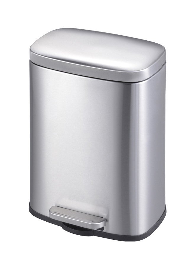 Trust Stainless Steel Trash Bin 20L Silver Anti-Fingerprint & Soft Close Lid - Image 2