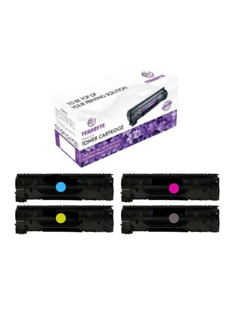 Terabyte خراطيش حبر 216A W2410A (مع شريحة)، مجموعة حبر متوافقة لـ HP W2411A W2412A W2413A HP Color Laserjet Pro MFP M183fw M182nw M182n M155a M155nw (4 عبوات، أسود، أزرق، أصفر، أرجواني) - Image 1