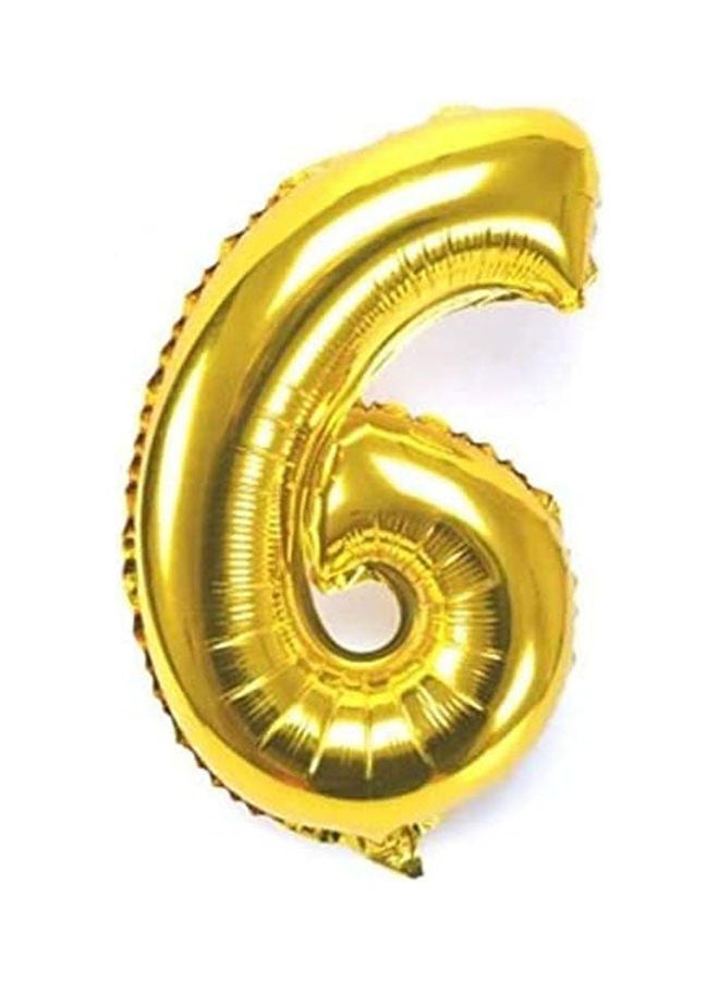 NIBEMINENT Happyparty Number 6 Digit Helium Ballon For Party Birthday Wedding Decoration 32inch 