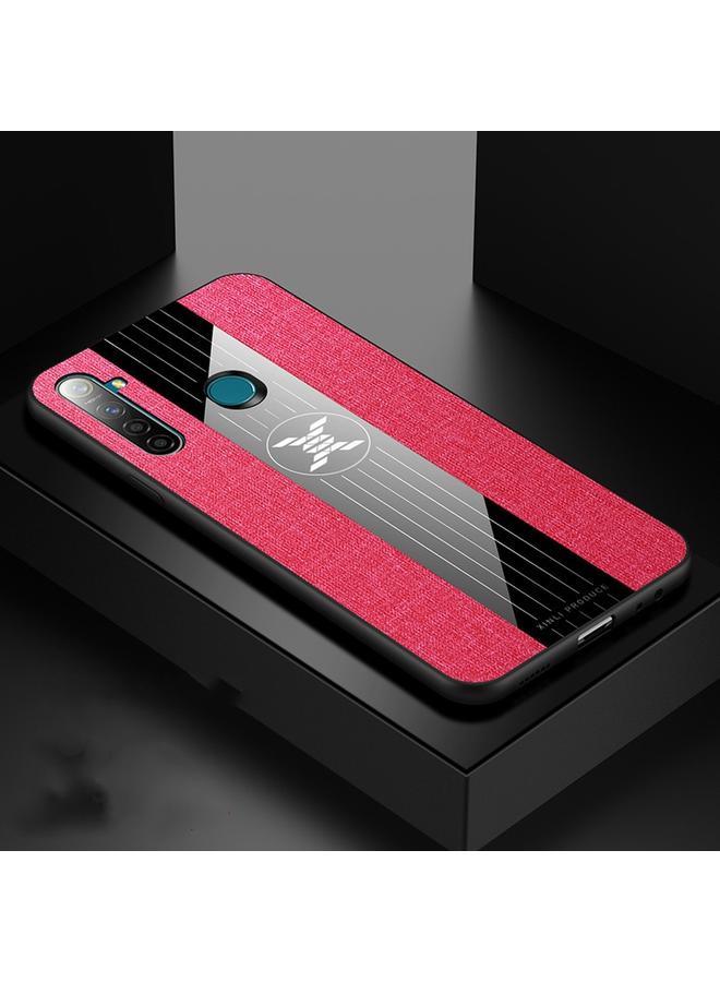 Case For OPPO Realme Q Stitching Cloth Textue Shockproof TPU Protective Case