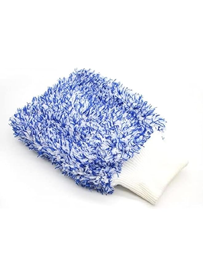 Generic Car Towel - Soft Absorption Glove High Density Car Cleaning Ultra Soft Easy To Dry Car Detailing Microfiber Madness Washing Mitt Cloth (Blue) 
