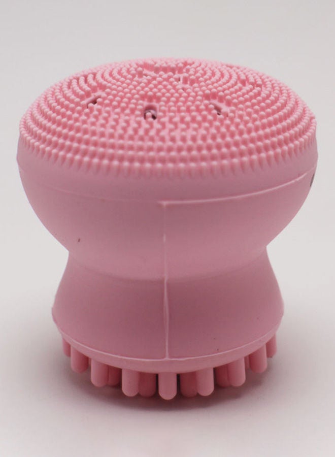 NIBEMINENT Octopus Shape Face Detoxification Cleansing Facial Brush Pink - Image 2