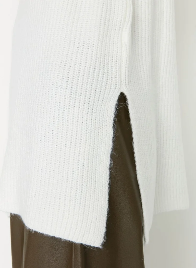 trendyol Slit Detail Knitted Sweater