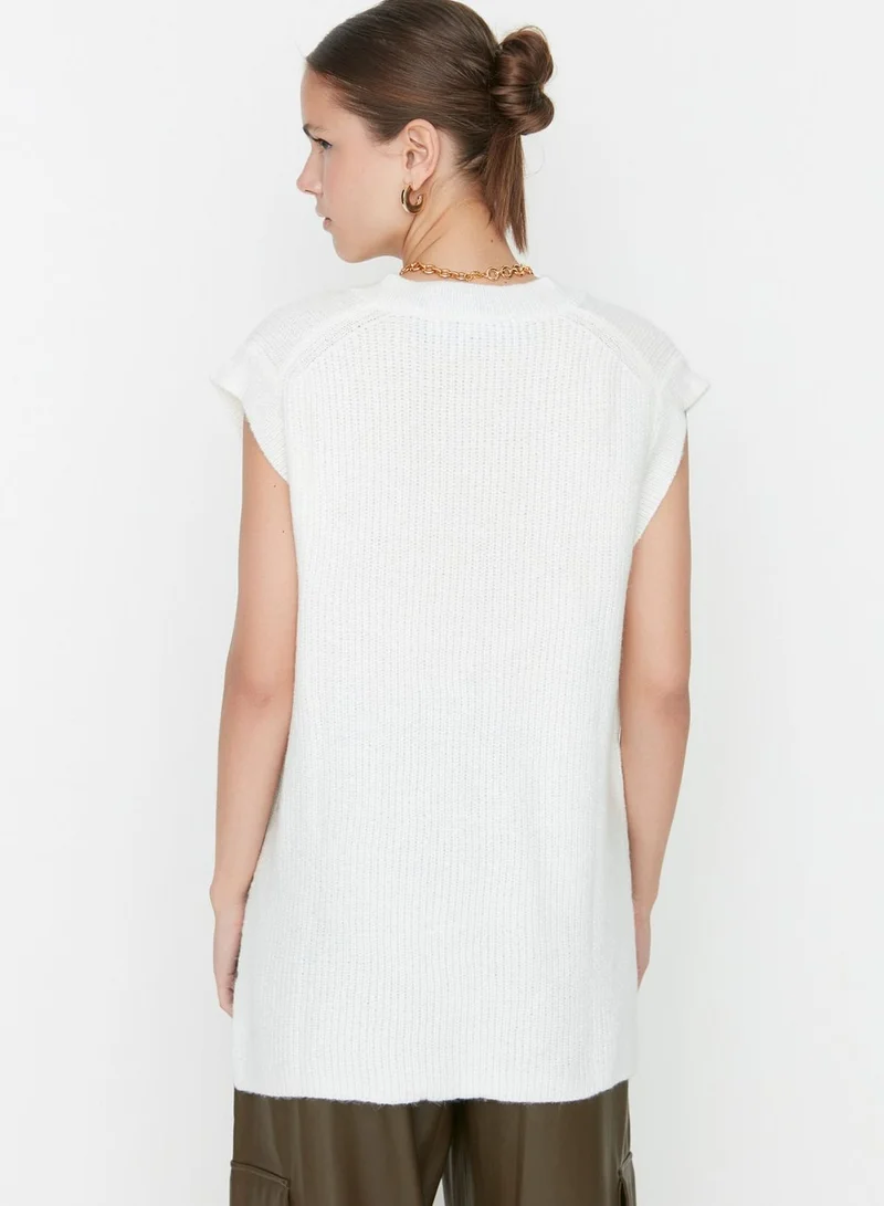 trendyol Slit Detail Knitted Sweater