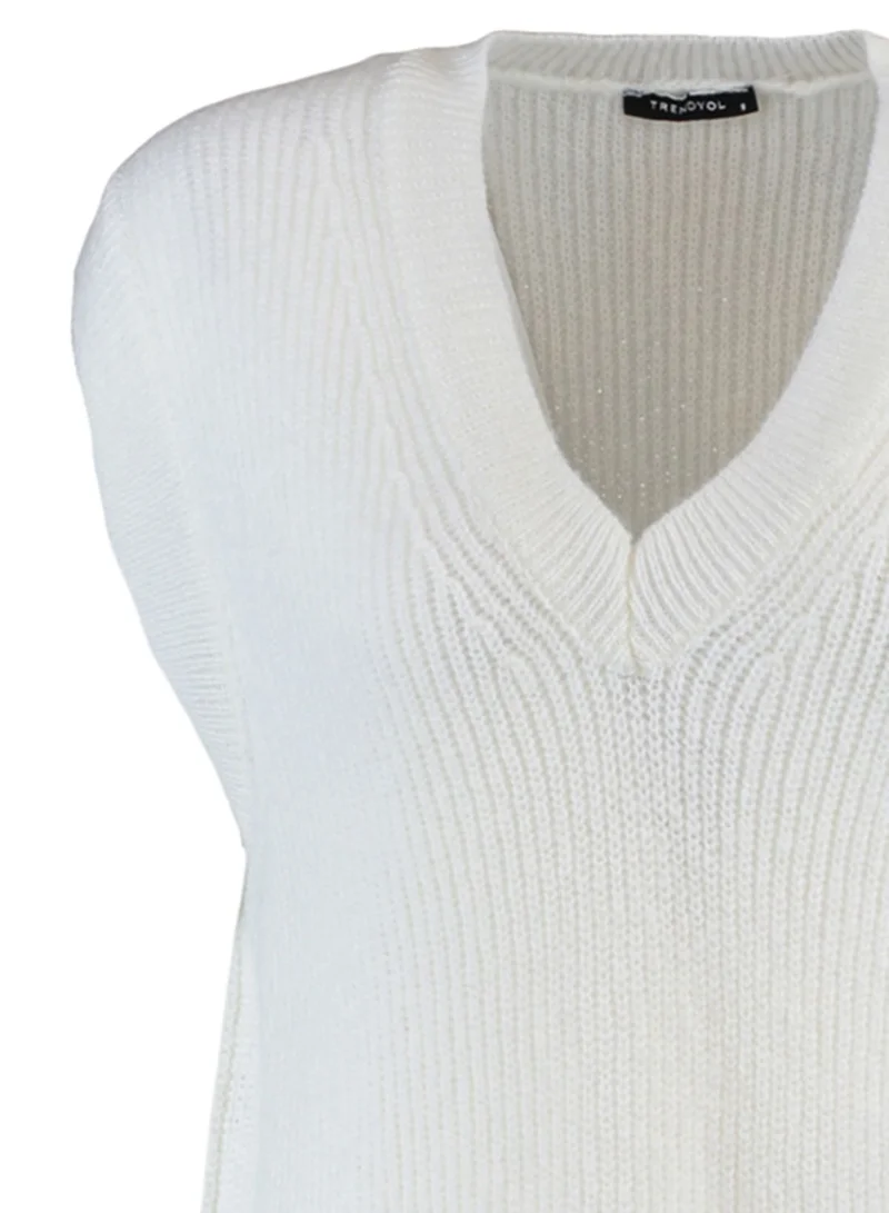 trendyol Slit Detail Knitted Sweater