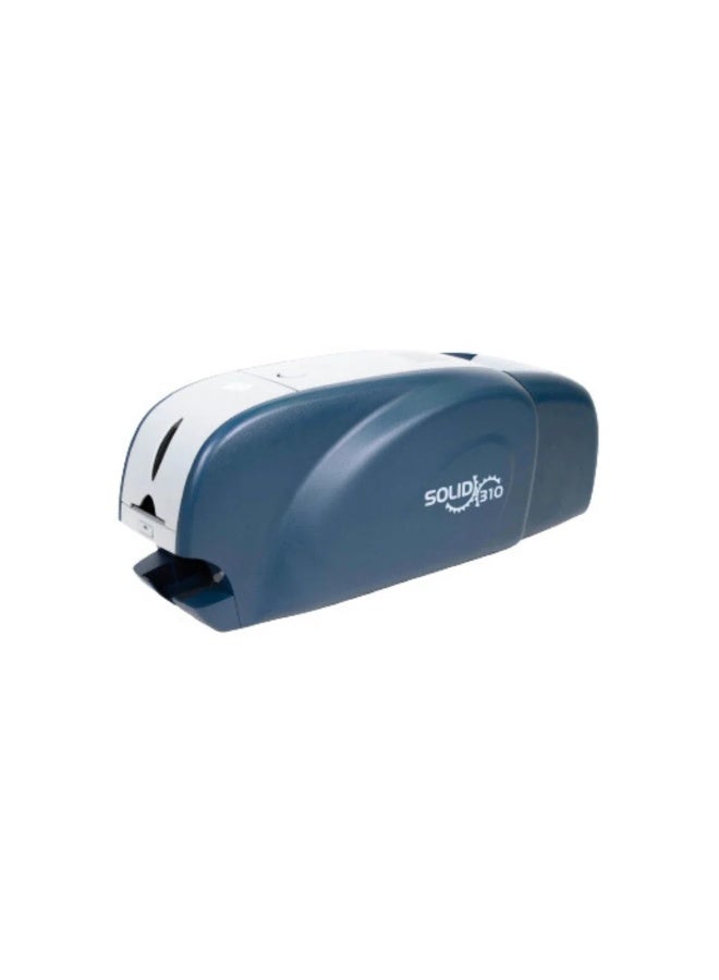 IDP Solid 310D Color Dual-Sided ID Card Printer with iDesigner Software, YMCKO Ribbon & 100 PVC Cards - Image 1