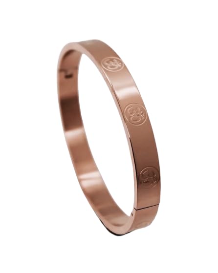 MEENAZ Bracelet for Men Stylish | Rose Gold Kada for men golden Aum Om Bracelets for Men Boys | Bracelet for Boys Stainless Steel Kadas 8 mm | Waterproof, Anti-tarnish,Rust free,Skin friendly 744 - Image 1