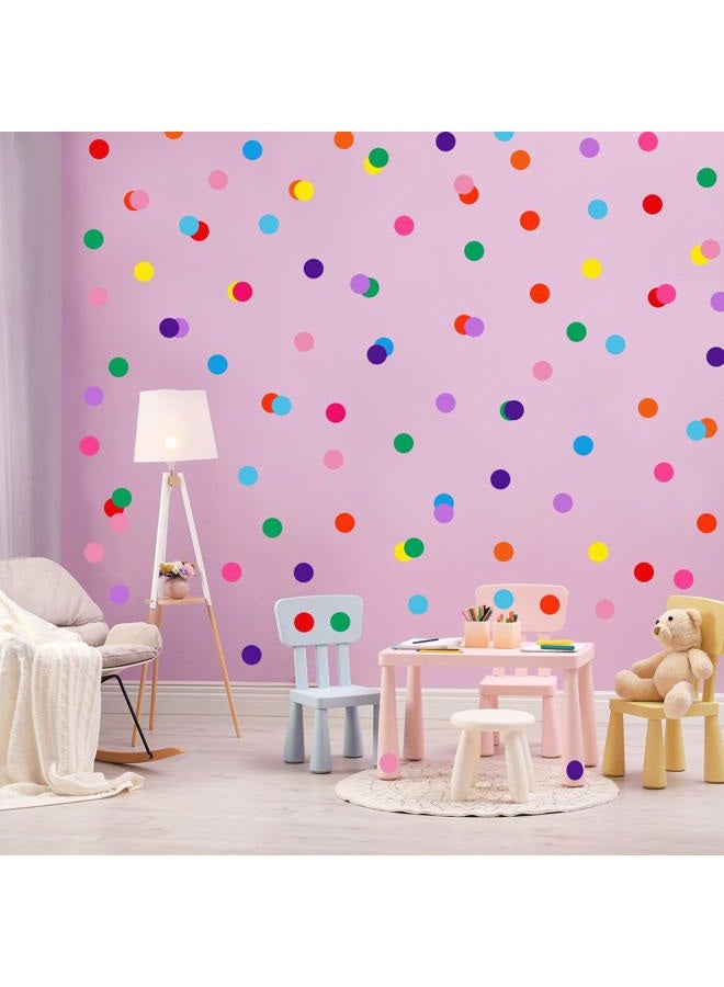 Zonon 240 Pieces Polka Dots Wall Decor Vinyl Circle Wall Stickers Multi-Color Dots Decals for Kids Girls Boys Bedroom Living Room Playroom Wall (2 Inch, 12 Bright Colors) - Image 3