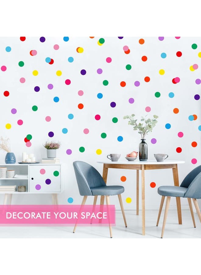Zonon 240 Pieces Polka Dots Wall Decor Vinyl Circle Wall Stickers Multi-Color Dots Decals for Kids Girls Boys Bedroom Living Room Playroom Wall (2 Inch, 12 Bright Colors) - Image 4