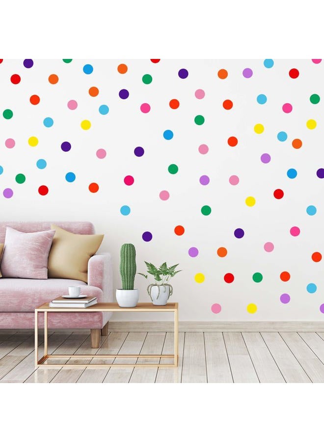 Zonon 240 Pieces Polka Dots Wall Decor Vinyl Circle Wall Stickers Multi-Color Dots Decals for Kids Girls Boys Bedroom Living Room Playroom Wall (2 Inch, 12 Bright Colors) - Image 1