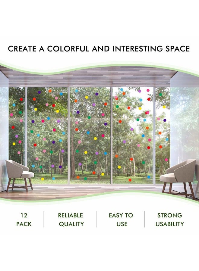Zonon 240 Pieces Polka Dots Wall Decor Vinyl Circle Wall Stickers Multi-Color Dots Decals for Kids Girls Boys Bedroom Living Room Playroom Wall (2 Inch, 12 Bright Colors) - Image 5