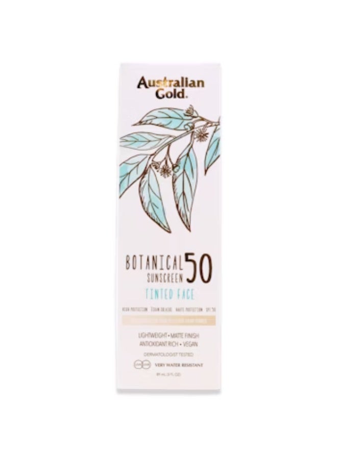 أوسترليان جولد كريم الوجه الأسترالي الذهبي النباتي SPF50 الملون فير-لايت 88 مل - Image 2