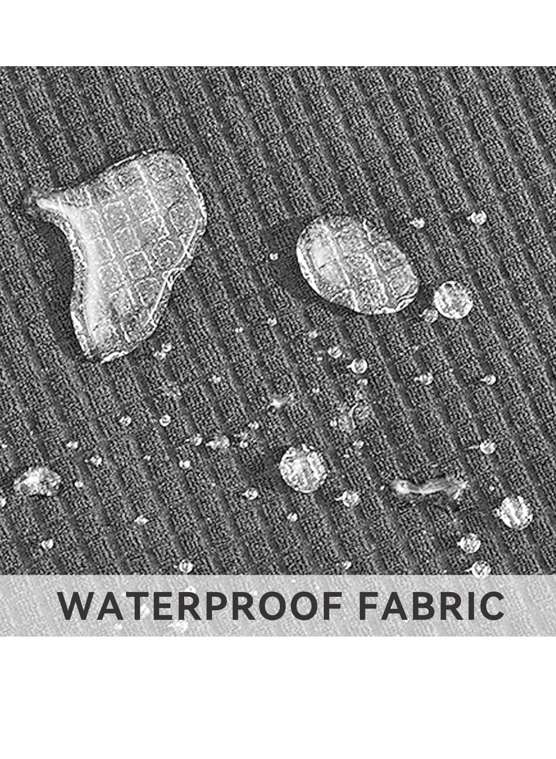 Peachjoy Waterproof Sofa Slipcover 3 Seater Sofa with Elastic Bottom Pets Protector Furniture Covers Soft Four Seasons Universal Couch Covers Washable Champagne - Image 2