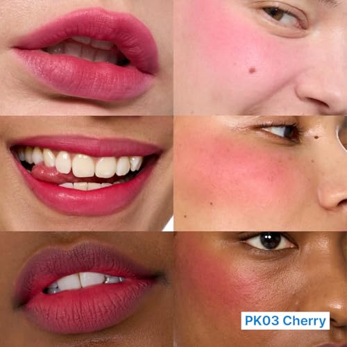 fwee Blurry Pudding Pot | Airbrushed Blush & Lip, Buildable Pigment, Long-lasting, Lightweight, Easy to Blend, Natural Soft Matte Finish - Cherry (Vibrant Pink) | 0.17 oz - Image 2