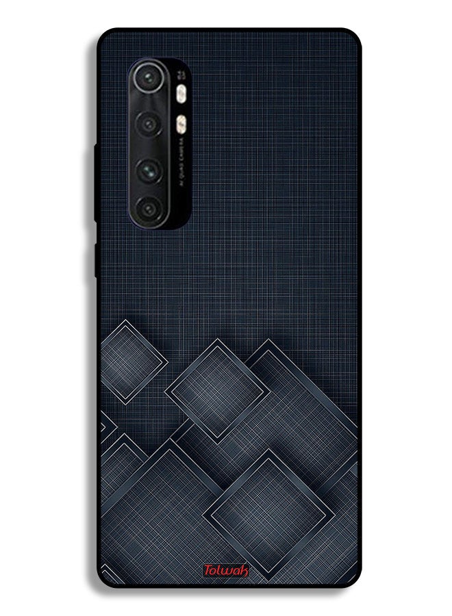 Tolwak Xiaomi Mi Note 10 Lite Protective Case Cover Squares Pattern On Cloth - Image 2
