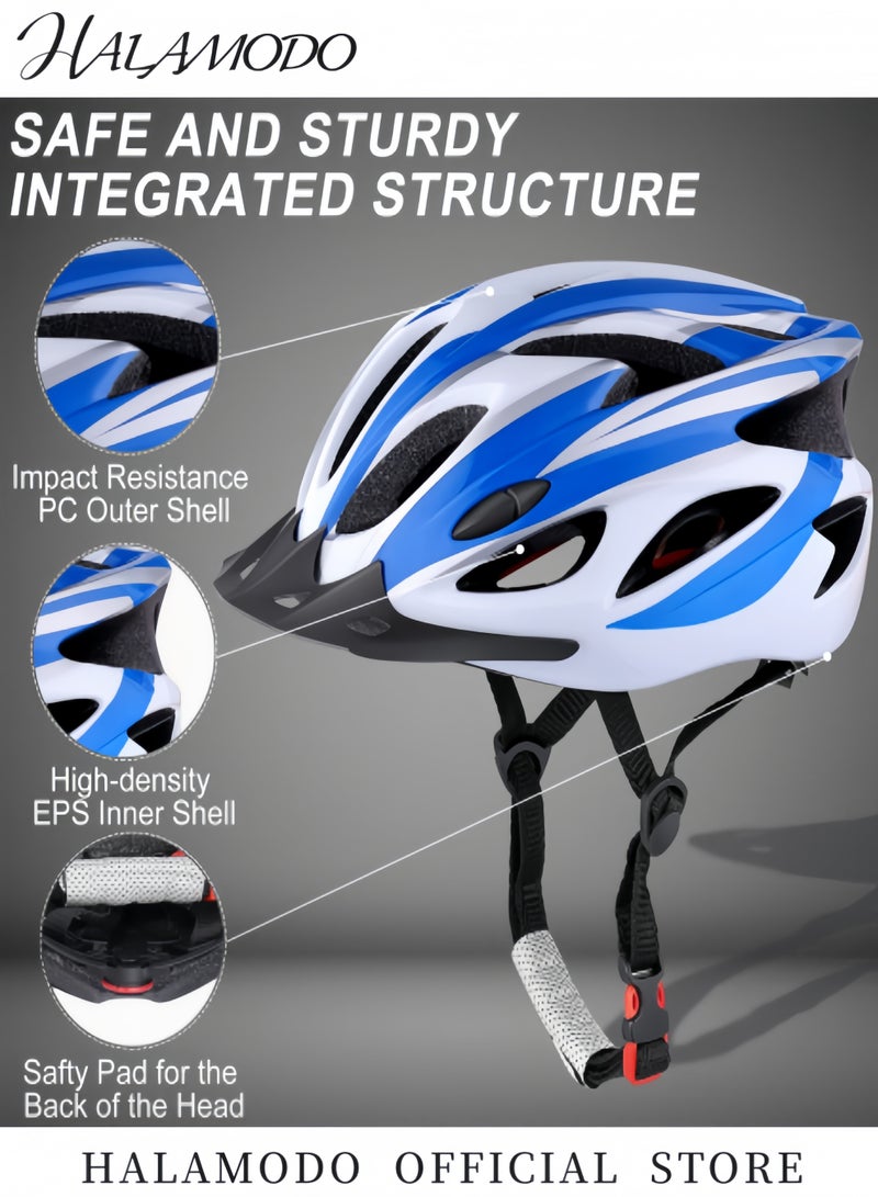 HALAMODO Adult Bike Helmet Lightweight Cycling Helmet Premium Quality Bicycle Helmet Adjustable Riding Helmet Head Safety Protection for Adults Youth Mountain Road Biker - Image 2