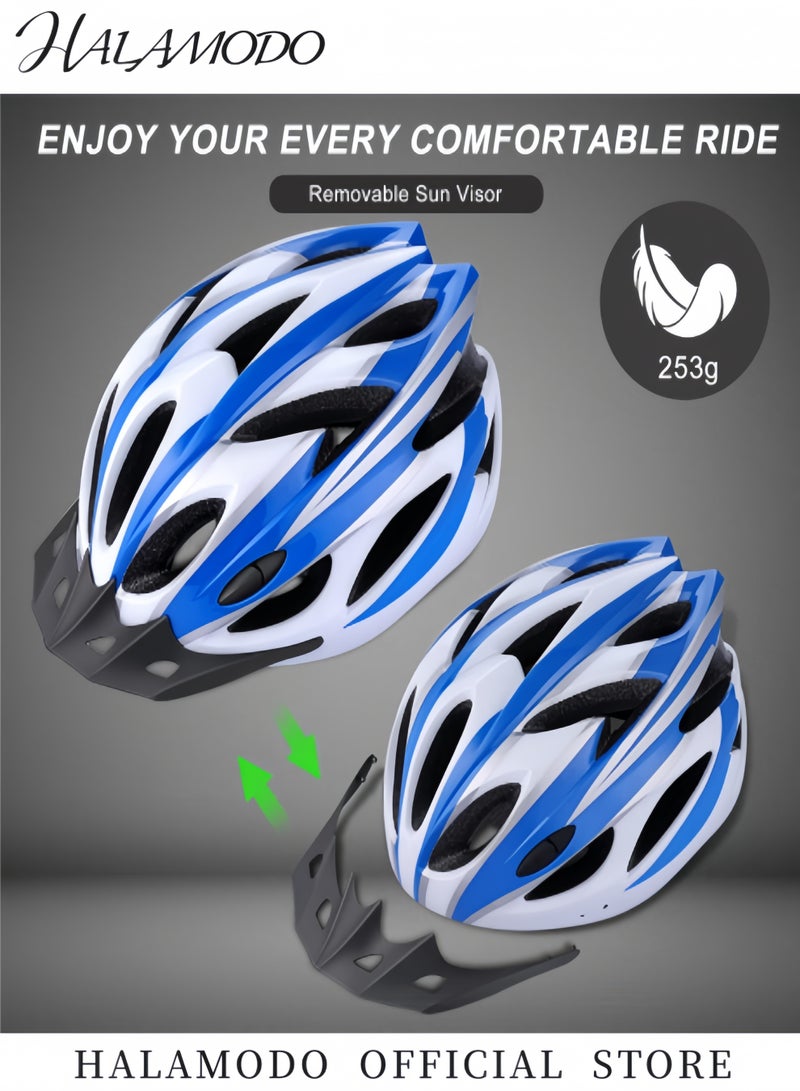 HALAMODO Adult Bike Helmet Lightweight Cycling Helmet Premium Quality Bicycle Helmet Adjustable Riding Helmet Head Safety Protection for Adults Youth Mountain Road Biker - Image 5