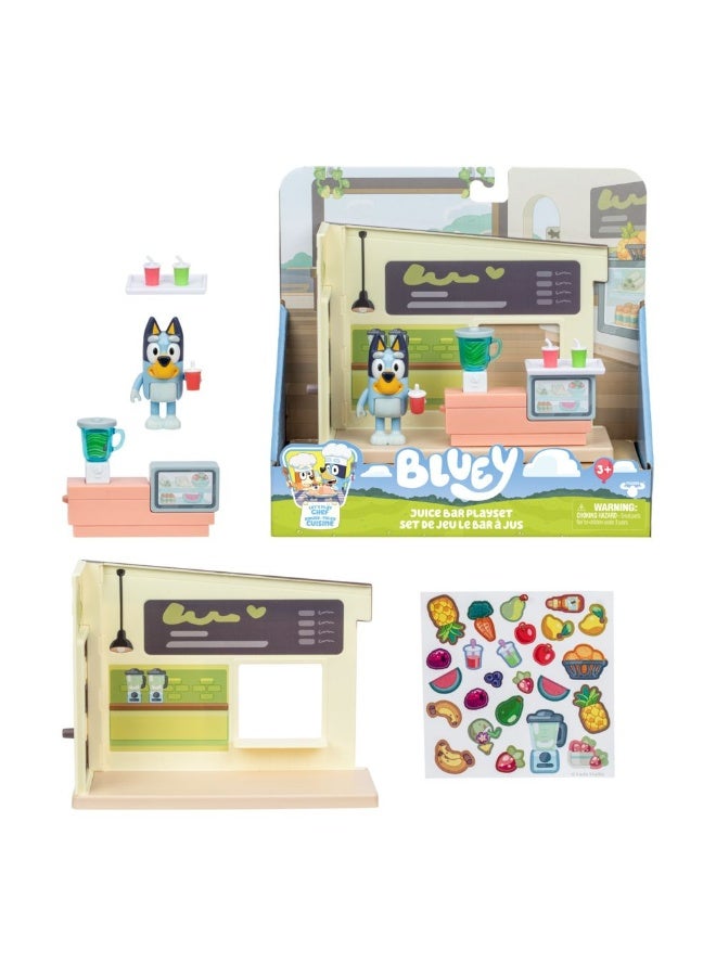 BLUEY مجموعة لعب بار العصير لنلعب الطباخ (7.6 سم) - Image 2