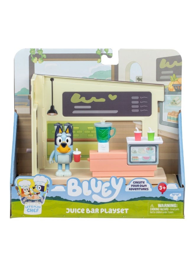 BLUEY مجموعة لعب بار العصير لنلعب الطباخ (7.6 سم) - Image 1
