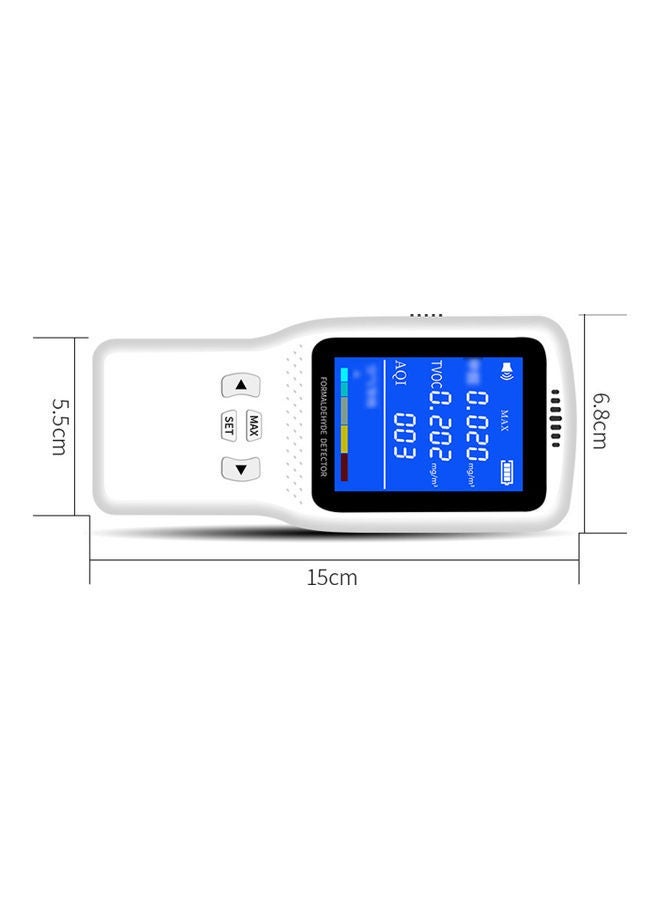 NIBEMINENT ZYG-030 Multifunctional Air Quality Monitor White 18.70x5.00x10.60cm - Image 5