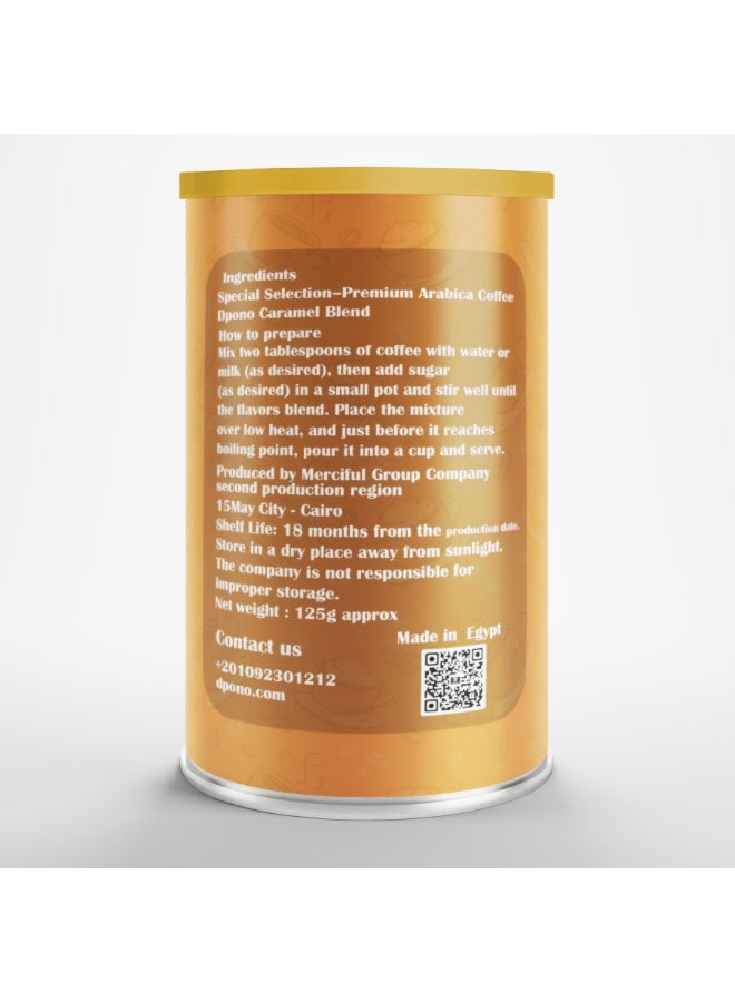 D PONO Caramel Crush – Premium Roast Ground Coffee with a Rich, Creamy, and Amazing Caramel Flavor – 125g Pack - Image 3