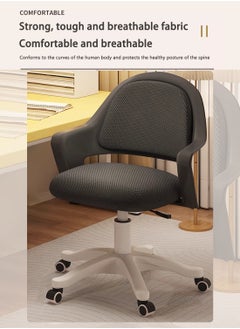EqiEch Study Chair, Ergonomic Modern Office Chair, Computer Chair, With High-Density Rebound Sponge, Soft And Comfortable, Adjustable Height  - Image 2