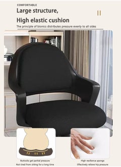 EqiEch Study Chair, Ergonomic Modern Office Chair, Computer Chair, With High-Density Rebound Sponge, Soft And Comfortable, Adjustable Height  - Image 4