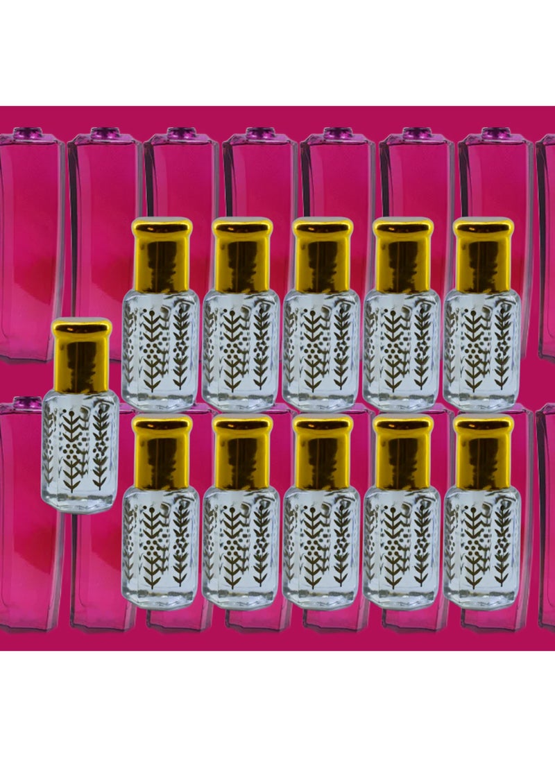 11 قطع زيت عطري اسكادا مغنسيوم  نسائي الشفاف الأصلي 6مل