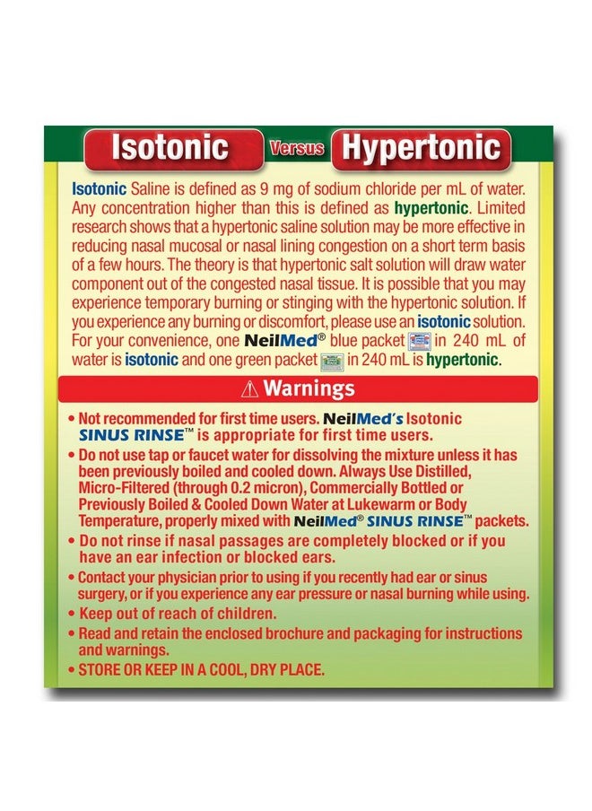 NeilMed NeilMed's Sinus Rinse Extra Strength Pre-Mixed Hypertonic Packets 70 Count Box  - Image 3