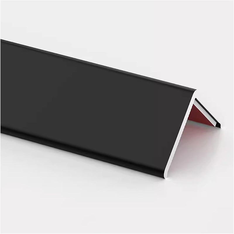Corner Guard, Titanium Aluminum Alloy Edge Strip, L-Shaped Right Angle Tile Edge Trim Decorative Strip.Black-4x120cm/1.6x47in - Image 1