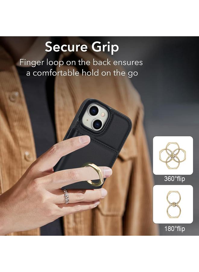 اس-توب جراب لهاتف iPhone 15 Plus مزود بحلقة بطاقة RFID مضادة للسرقة - Image 3