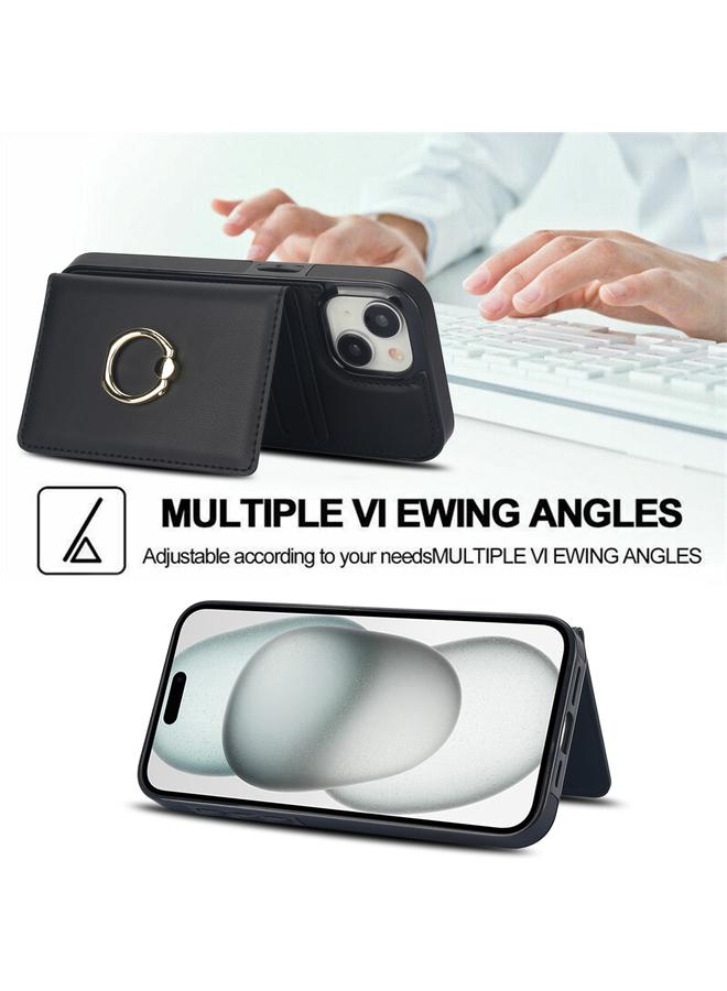 اس-توب جراب لهاتف iPhone 15 Plus مزود بحلقة بطاقة RFID مضادة للسرقة - Image 4