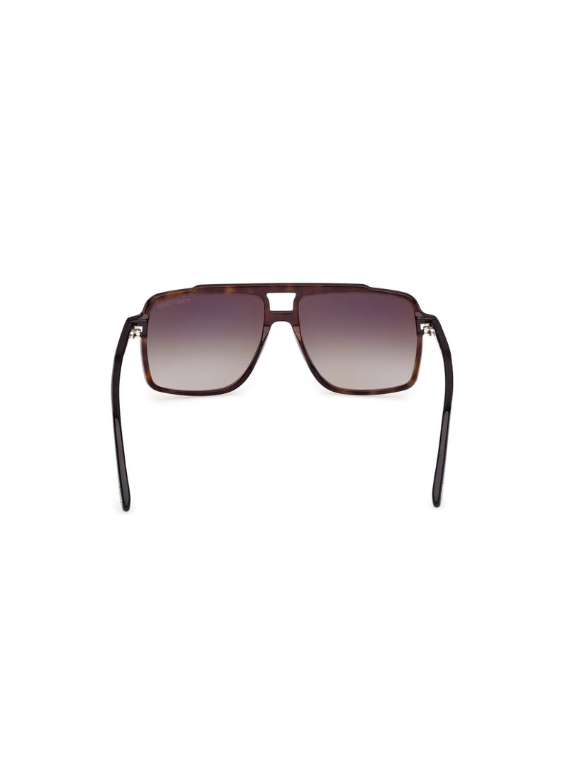 توم فورد نظارات شمسية رجالية من توم فورد كيمب FT1177 52B بإطار كامل - Image 3