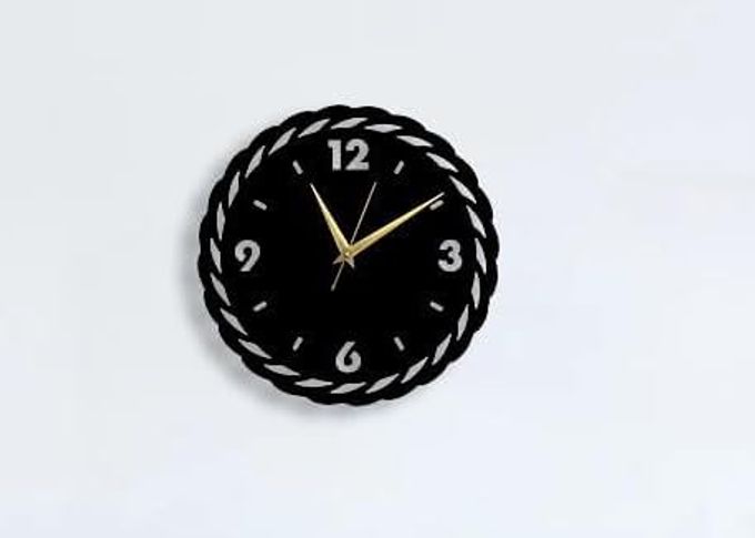 MATERIAL METAL WALL CLOCK BIG SIZE WALL CLOCK MODERN CLOCKS FOR LIVING ROOM STYLISH WALL CLOCKS FOR HOME ANTIQUE BIG SIZE MODERN WALL WATCH FOR HOME DECORBLACK40 CM DA65