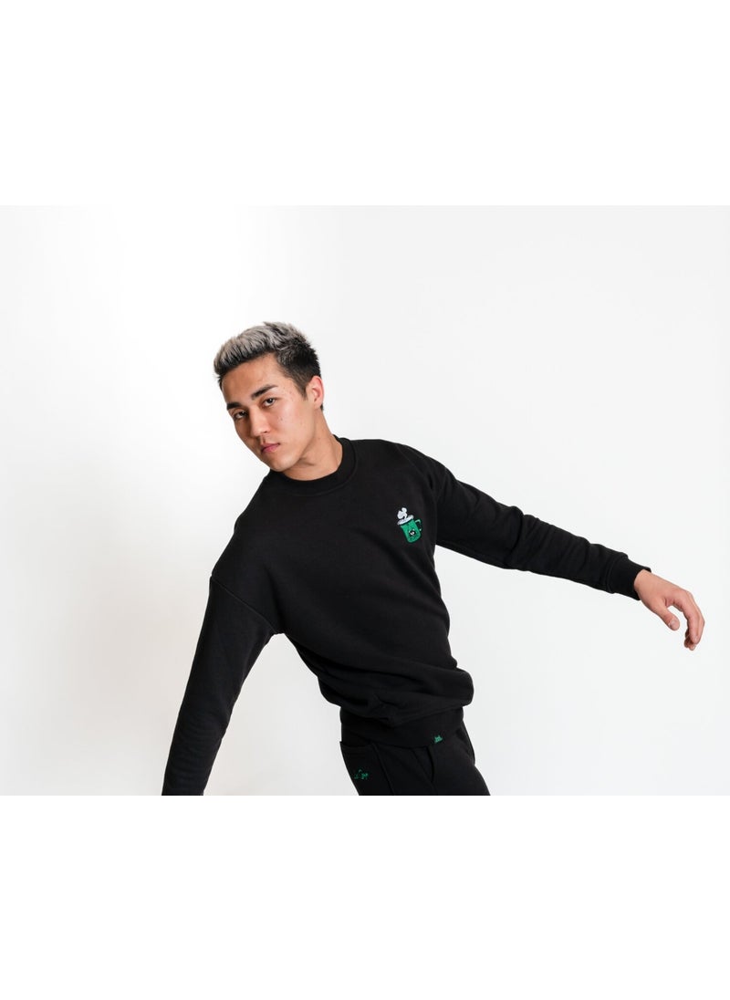 Luo Camp Sweatshirt 02 - Black Men's Tracksuit Top  - Image 1